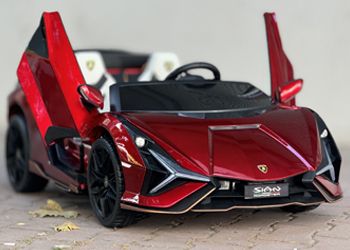 Kırmızı Lamborghini Akülü Araba