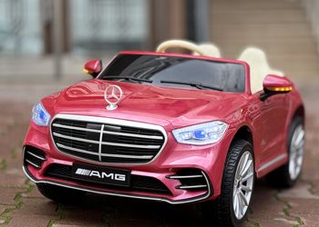 Pembe Mercedes Maybach 4x4 Akülü Araba 